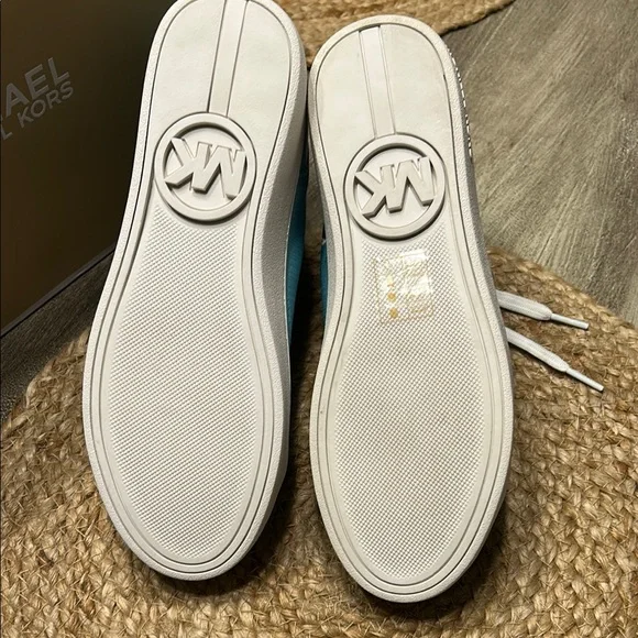 Michael Kors Sky Blue High-Top Sneakers - Picture 5 of 9